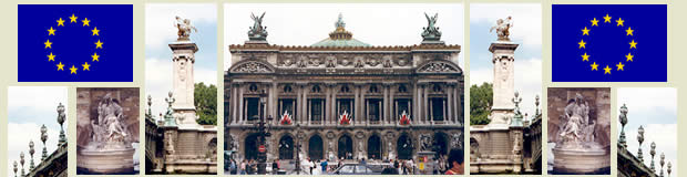 Various landmarks found around Paris, France.